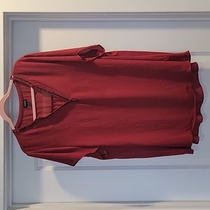 Torrid Burgundy blouse